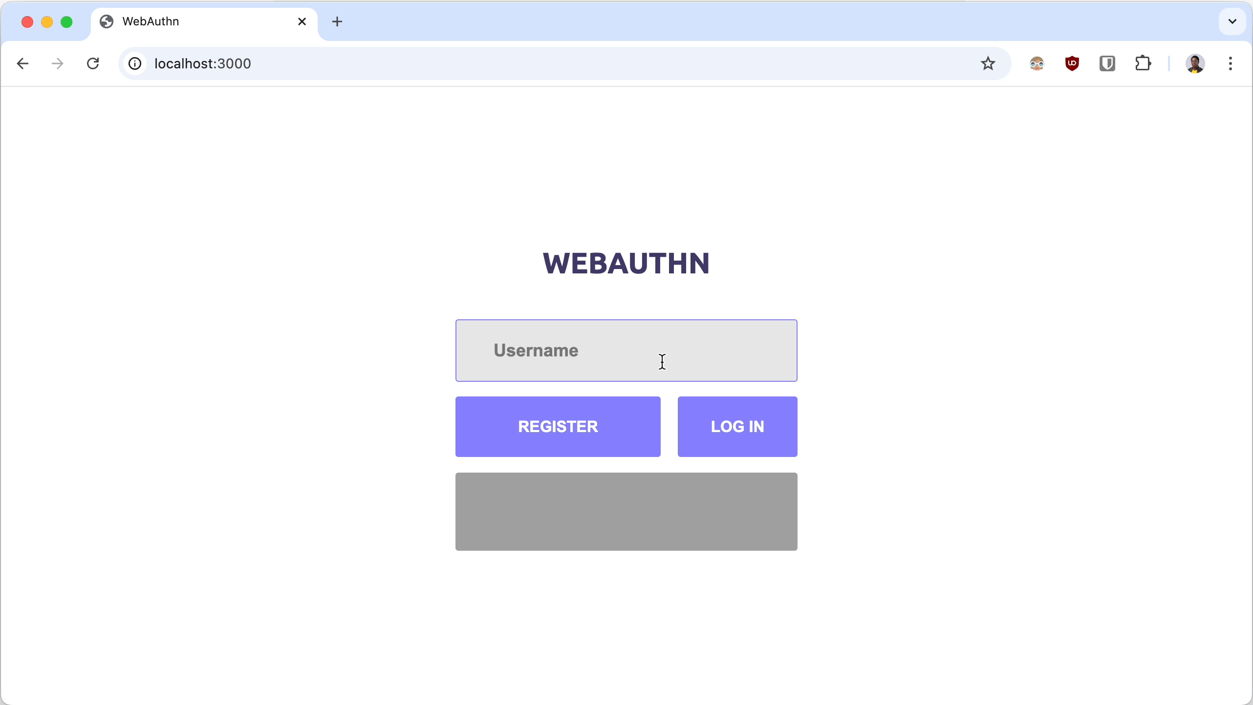 Testing authentication
