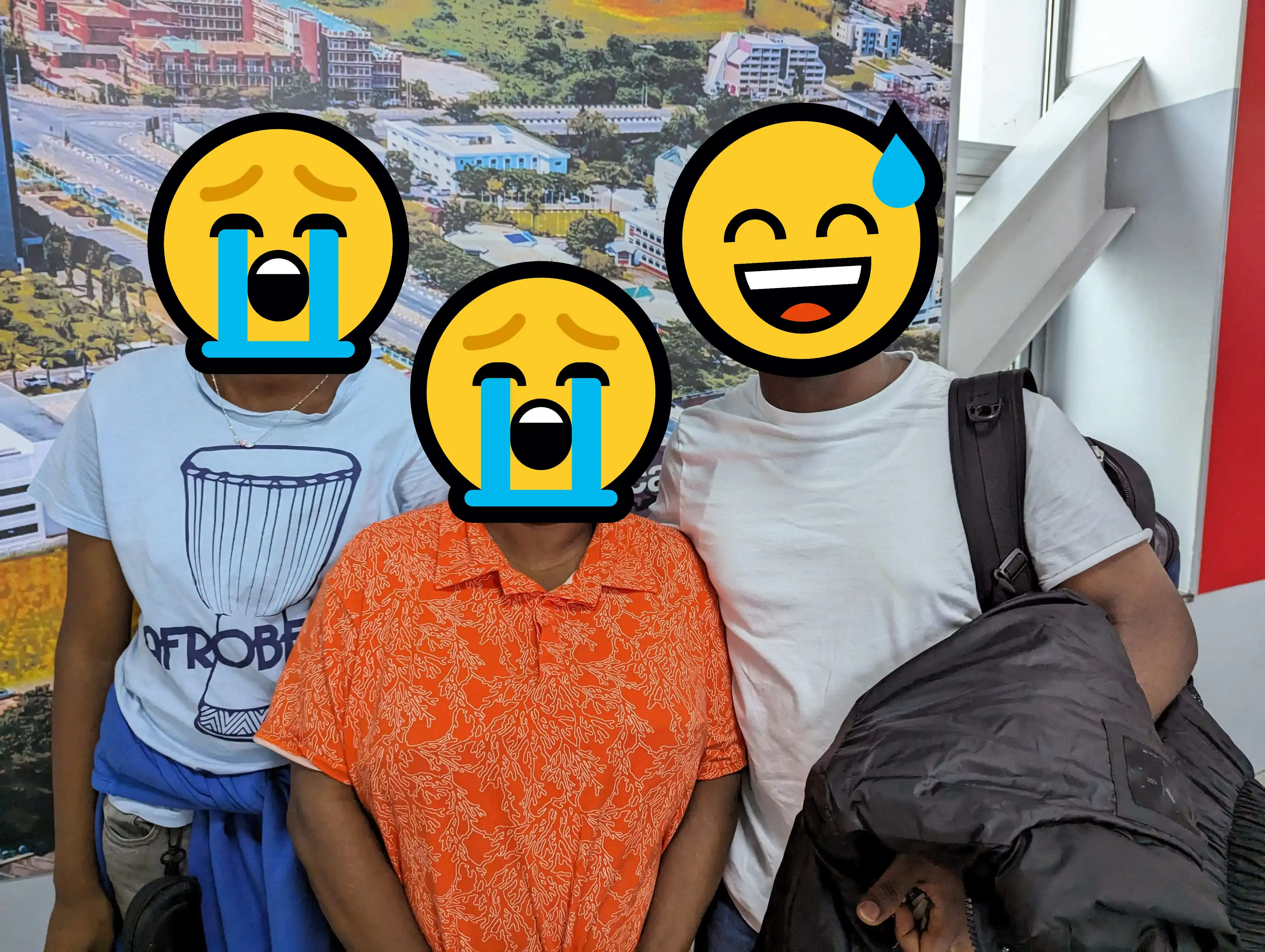 Saying good bye to my family